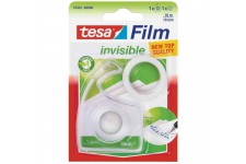 TESA 1 dérouleur transparent + 1 ruban tesafilm Invisible - 33mm x 19mm