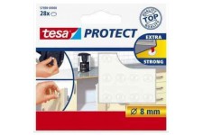 TESA Pastilles antiglisse et antibruit - Ø 8mm - Transparentes