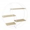 THE HOME DECO FACTORY Etagere ronde filaire M4 - Blanc
