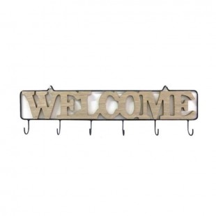 THE HOME DECO FACTORY Patere Welcome M12 - 6 crochets