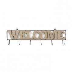 THE HOME DECO FACTORY Patere Welcome M12 - 6 crochets