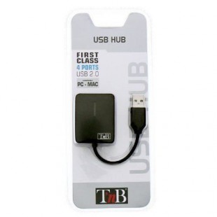 T'NB HUB USB 2.0 - 4 ports - Gamme First - Noir