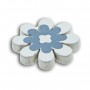 TOGA Pack de 25 Confettis Bois Fleurs - Bleu et taupe