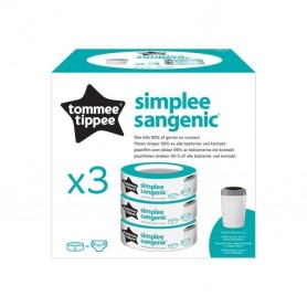 Tommee Tippee - Recharges Sangenic - Simplee - Pack x3