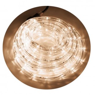 Tube lumineux extérieur - 192 LED blanc chaud - 8 m - Connectable - 24 flashs crépitant