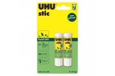 UHU Lot de 2 Sticks Blancs 8.2g Renature