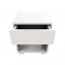 URBANO Chevet contemporain laqué blanc brillant - L 35 cm
