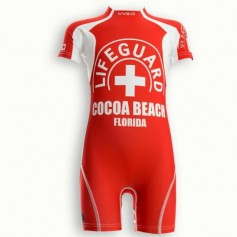 UVEA Combinaison maillot de bain kidsguard anti UV 80+ Manly - Taille 9/18 mois - Couleur rouge