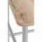 Valet / chaise de chambre San Remo - Métal, MDF alu, chene - L 45 x l 30 x H 110 cm