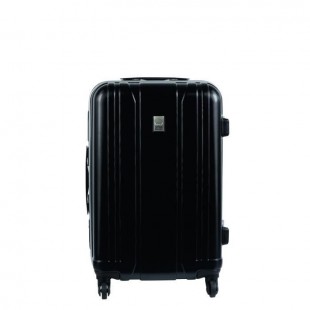 VISA DELSEY Valise Rigide ABS et Polycarbonate 4 Roues 65 cm AEROBIS Noir