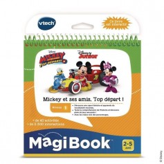 VTECH - Livre Interactif Magibook - Mickey et ses Amis, Top Départ