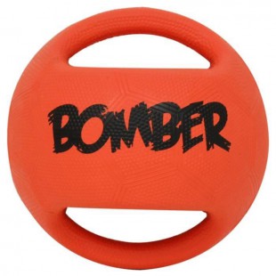 ZEUS Balle Mini Bomber 11,4 cm - Orange et noir - Pour chien