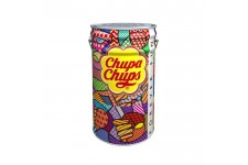 CHUPA CHUPS Megapot de 1000 sucettes Forever fun - Parfums fraise, orange, pomme, cerise, framboise, cola et lait fraise