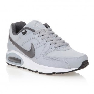 NIKE Baskets Air max Command Leather - Homme - Gris clair