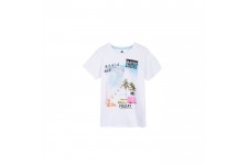 Z T-shirt Imprimé avec Texte Blanc Enfant Garçon