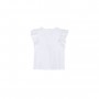Z T-shirt Volanté Blanc Bébé Fille