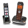 Switel D112 Vita Comfort Set Senior Téléphones fixes sans fil avec combiné Photos, amplification, touches et écran XL