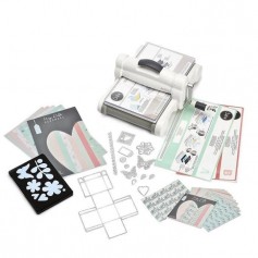 SIZZIX Kit de démarrage scrapbooking My life handmade - Blanc et Gris - Format A4