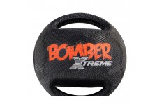 ZEUS Balle Mini Xtreme Bomber en caoutchouc 11,4 cm - Noir et orange - Pour chien