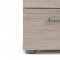TYHJA Chevet 2 tiroirs - Chene Truffe - L 40 x P 40 x H 42 cm