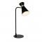 BRILLIANT Lampe a poser métal Goldy - E14 1x25W - H 51 x L 16 x P 30 cm - Noir et or