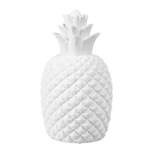 LUM & CO Lampe porcelaine Ananas - Blanc