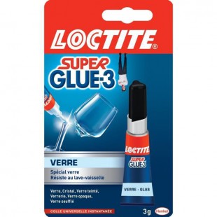 Super glue 3 spécial verre Loctite - Tube 3 g