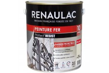 RENAULAC Peinture Fer Beige Sablonneux - Brillant - Garantie 10 ans - 2,5L - 40m² / pôt