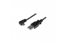StarTech.com Câble de charge et synchronisation Micro USB de 1 m - USB-A vers Micro-B a angle droit - M/M - 0,25 mm² (USBAUB1MRA