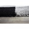 NORA Tapis de couloir shaggy - 80 x 140 cm - Noir a carreaux