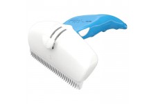 FoOLEE Brosse Easee Small - Taille L - Bleu - Pour chien