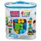 MEGA BLOKS - First Builders - Sac Medium Bleu - 60 blocs de construction - 1 an et +