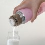 MINILAND - Thermos pour liquides avec extérieur gommeux, Silky thermos rose 350ml
