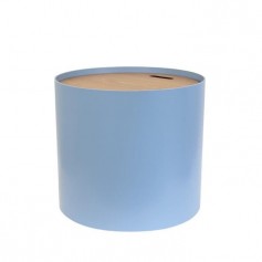 Table coffre Bleu - L 48 x P 48 x H 43 cm