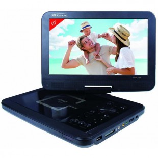 TAKARA DIV211 Lecteur DVD Portable - Ecran 10" (25.2 cm) Rotatif - Port USB - Lecteur de carte mémoire - Haut Parleurs intégré