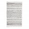 COTTON BERBERE Tapis de salon - 120 x 170 cm - 100 % coton - Ecru naturel - Motif ethno