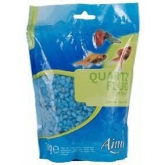 AIME Gravier fluo bleu - Pour aquarium - Sac de 1 kg