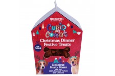 ROSEWOOD Boîte de Noël cadeau avec friandises Dinner - Pour chien - 100 g