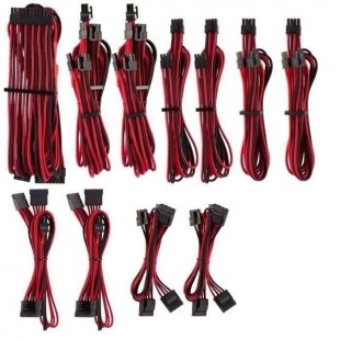 CORSAIR Kit pro de câbles pour alimentation type 4 Gen 4 Premium ? Rouge/Noir (CP-8920226)