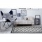 UTOPIA Tapis de salon carreaux de ciment 50x100 cm - Noir, gris et blanc