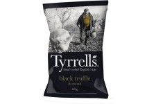 TYRRELL'S Chips de pommes de terre Lisses Sachet de Truffe Noire - 150 g