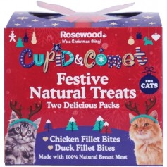 ROSEWOOD Boîte de Noël cadeau avec friandises - Pour chat - 100 g