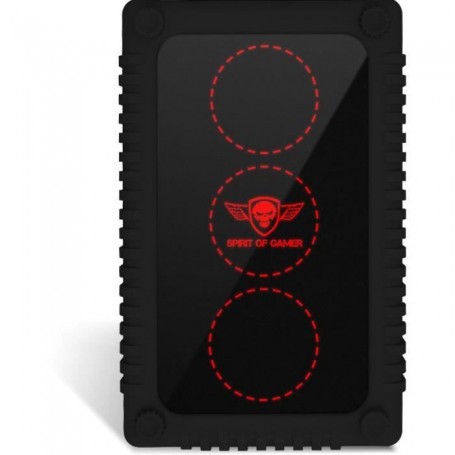 SPIRIT OF GAMER Boîtier externe RGB Gaming Safebox pour disques durs 2,5"