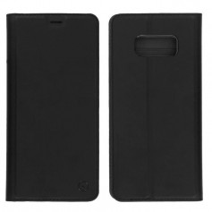 Etui Folio Clapet Portefeuille Noir Samsung Galaxy S8 - Fonction stand - Muvit
