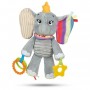 CLEMENTONI Disney Baby - Peluche Premieres activités Dumbo - Jeu d'éveil