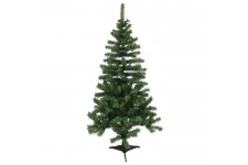 Sapin de Noël artificiel - 280 branches - Ø 73 x H 150 cm - Vert - Avec pied