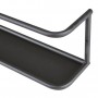 Etagere en metal noir - 1 tablette - L 40 x P 10 x H 13 cm