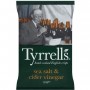 TYRRELL'S Chips de pommes de terre Lisses Sachet de Sel de mer et vinaigre de cidre - 150 g