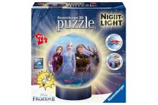 RAVENSBURGER - La Reine des Neiges 2 Puzzle 3D rond 72 pieces Illuminé