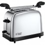 RUSSEL HOBBS 23310-57 Toaster Grille Pain 1200W Chester 2 Fentes Chauffe Viennoiserie 6 Niveaux de Brunissage - Inox
